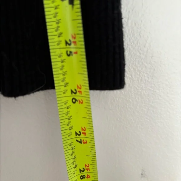 Banana Republic Factory Black Funnel Neck Ribbed Sweater Size XXL - Picture 11 of 11